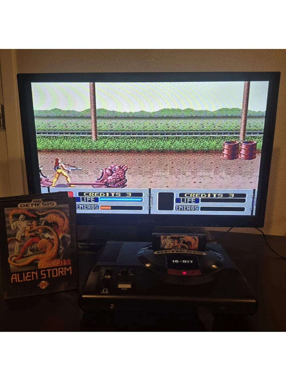 Alien Storm (Sega Genesis, 1991) Missing Manual, Tested